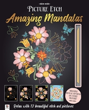 Picture Etch Amazing Mandalas | Hardback Book