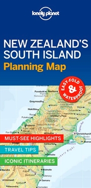 Buy Lonely Planet New Zealand'S South Island Planning Map