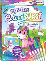 Inkredibles Colour Burst Colouring: Unicorns and Friends | Hardback Book