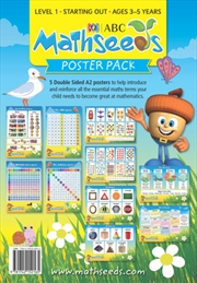 ABC Mathseeds Posters Ages 3-5 | Paperback Book