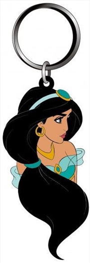 Keyring Soft Touch Aladdin Princess Jasmine Head | Accessories