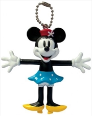 Keyring PVC Bendable Keyring Retro Minnie Mouse | Accessories