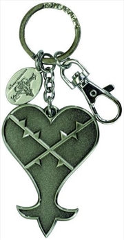 Keyring Pewter Kingdom Hearts Logo Heartless Logo | Accessories