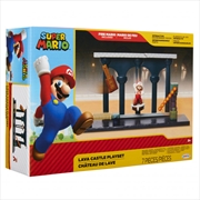 Buy World of Nintendo 2.5" Lava Castle Playset