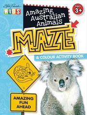 Steve Parish Amazing Australian Activity Book: Maze & Colour | Paperback Book