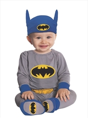 Buy Justice League Batman Onesie Grey/Blue: 6-12M