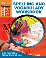 Buy Excel Advanced Skills Workbook: Spelling and Vocabulary Workbook Year 3