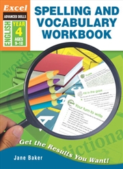Buy Excel Advanced Skills Workbook: Spelling and Vocabulary Workbook Year 4