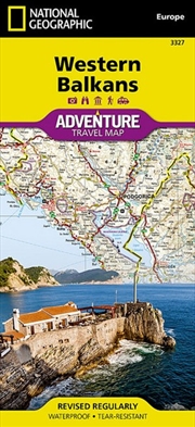 Buy Western Balkans Adventure Map - National Geographic Adventure Map