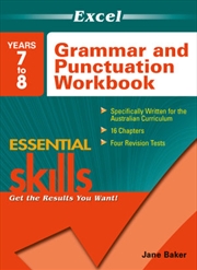 Excel Essential Skills: Grammar and Punctuation Workbook Years 7-8 | Paperback Book