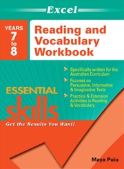 Buy Excel Essential Skills: Reading and Vocabulary Workbook Years 7-8