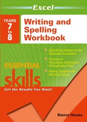Excel Essential Skills: Writing and Spelling Workbook Years 7-8 | Paperback Book