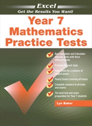 Excel Mathematics Practice Tests Year 7 | Paperback Book