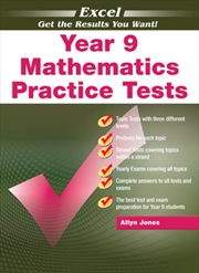 Excel Mathematics Practice Tests Year 9 | Paperback Book