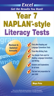 Excel NAPLAN*-style Literacy Tests Year 7 | Paperback Book