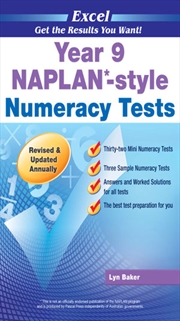 Excel NAPLAN*-style Numeracy Tests Year 9 | Paperback Book