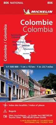 Buy Colombia Michelin National Road Map 806