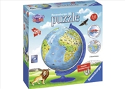 Ravensburger Children's Globe 3D Puzzle - 108 Pieces | Merchandise