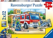 Buy Ravensburger - Police and Firefighters Puzzle 2x12 Piece Puzzle
