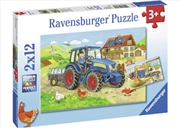 Ravensburger - Hard at Work Puzzle 2x12 Piece | Merchandise