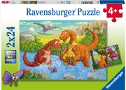 Dinosaurs At Play 2x24 Piece Puzzle | Merchandise