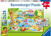 Swimming At The Lake 2x24 Piece Puzzle | Merchandise