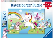 Ravensburger - Fairytale Unicorn Puzzle 2x24 Piece | Merchandise