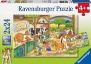 Ravensburger - Merry Country Life Puzzle 2x24 Piece | Merchandise