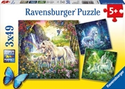 Buy Ravensburger - Beautiful Unicorns Puzzle 3x49 Piece