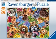 Animal Selfie 500 Piece Puzzle | Merchandise