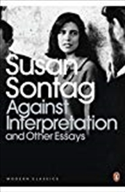 Buy Against Interpretation And Other Essays