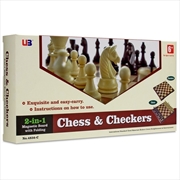 Magnetic Chess/Checkers 12'' - 2 In 1 | Merchandise