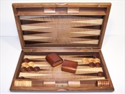 Set 15'' Walnut Burl Wood Backgammon Set | Merchandise