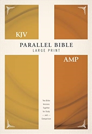 Buy Kjv, Amplified, Parallel Bible, Large Print, Hardcover, Red Letter Edition: Two Bible Versions Toget