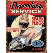 Dependable Service Tin Sign | Merchandise