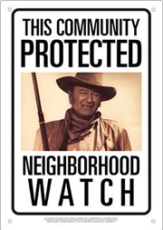 Protected By John Wayne Sign | Merchandise