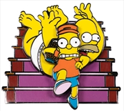 The Simpsons - Bart Raiding Homer's Change Jar Spinning Enamel Pin | Merchandise