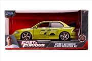 Fast & Furious - Brian's 2002 Mitsubishi Lancer Evolution VII 1:24 Scale Hollywood Ride | Merchandise