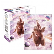 Laser Eyes Cat Sloth Llama 500 Piece Puzzle | Merchandise