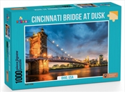 Buy Cincinnati Bridge At Dusk Ohio USA 1000 Piece Puzzle