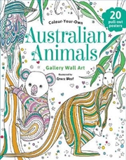 Colour Your Own Australian Animals Gallery Wall Art | Colouring Book