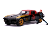 Avengers - '66 Chevy Corvette w/Black Widow 1:24 Scale Hollywood Ride | Merchandise
