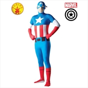 Avengers Captain America 2nd Skin Suit Costume: Size XL | Apparel