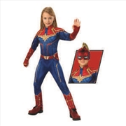 Buy Captain Marvel Deluxe Hero Costume: Size 6-8