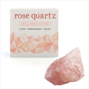 Raw Rose Quartz Wellness Stone | Merchandise