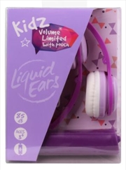 Liquid Ears - Kids Foldable Headphones With Microphone & Storage Pouch Purple | Accessories