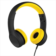 LilGadgets Connect+ Style Children’s Wired Headphones – Black + Yellow | Accessories