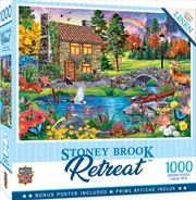 Masterpieces Puzzle Retreat Stoney Brook Cottage Puzzle 1,000 pieces | Merchandise