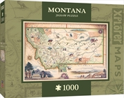 Masterpieces Puzzle Xplorer Maps Montana Map Puzzle 1,000 pieces | Merchandise