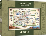 Masterpieces Puzzle Xplorer Maps Colorado Puzzle 1,000 pieces | Merchandise